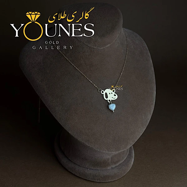 گردنبند تمام طلا اسنوپی مرواریدی